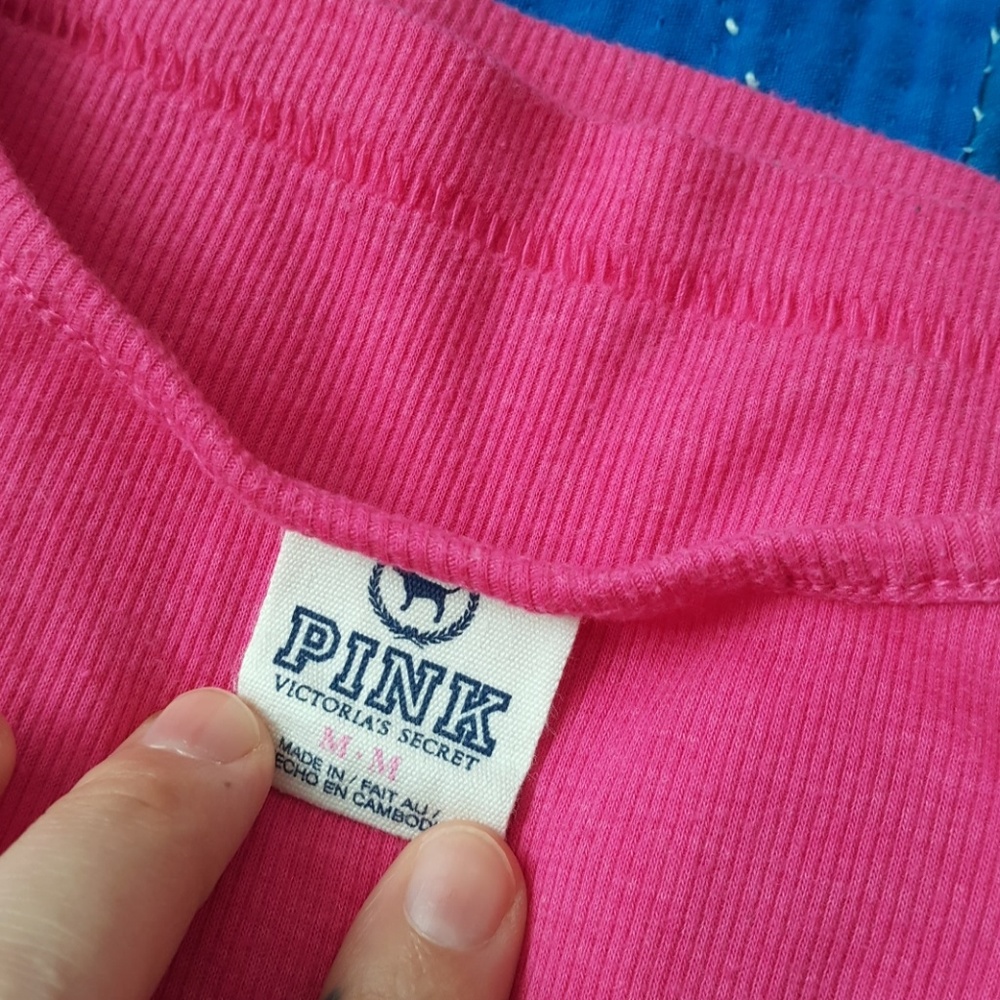 PINK Victoria's Secret Ribbed Racerback Tank - Picture 3 of 4